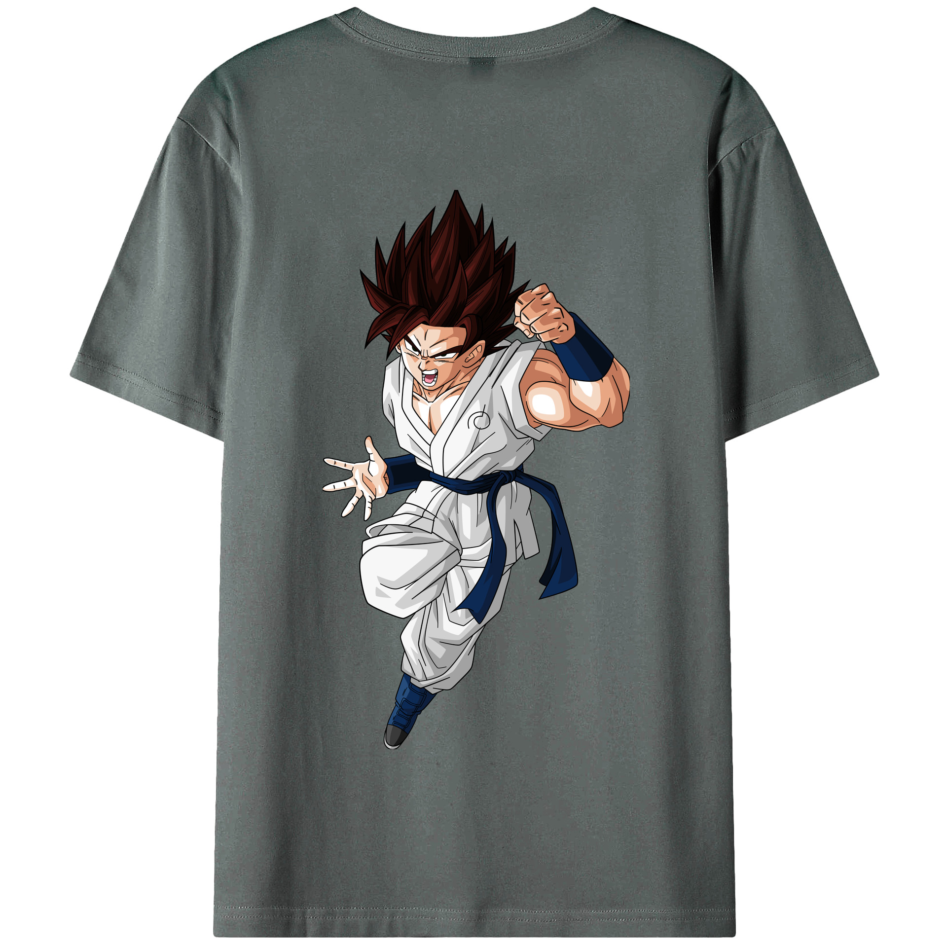 （画像用） ドラゴンボール 孫 悟飯（そんごはん）DRAGON BALL Son Gohan 綿100％半袖Tシャツ（背面プリント）